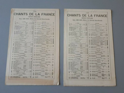 Ancienne partition chansons - ancienne, de