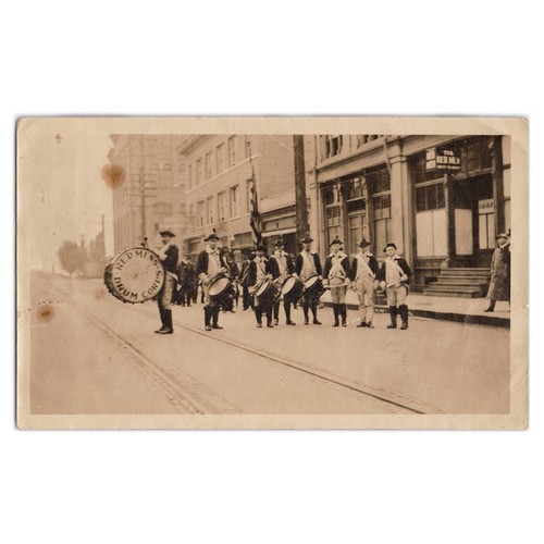 Photograph red men drum - photograph,