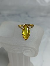 bague or 18 carats Citrine 5cts