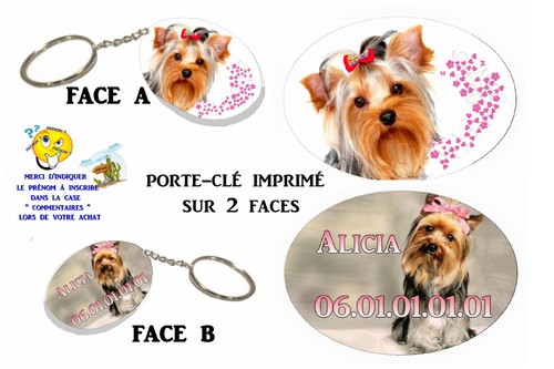 Porte clé ovale polymère - porte,