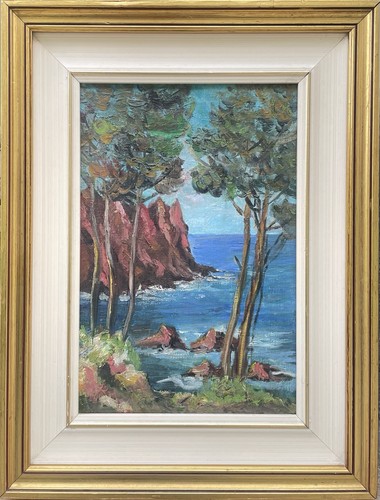 Tableau peinture cadre 20èm - tableau,