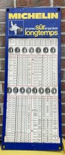 Plaque plastique Michelin Gonflage Pression Pneu Camion Poids Lourd No Émaillé