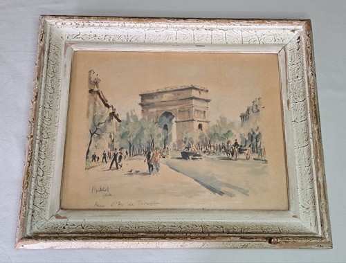 Aquarelle originale herbelot - aquarelle,