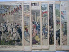 LOT 7 N° OLD PRINT MAGAZINE PETIT JOURNAL  ENGRAVING  1900 CHINA CHINE EMPRESS