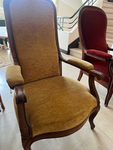 Fauteuil voltaire noyer - voltaire, en