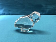 Chouette / hibou en cristal signé BACCARAT sculpture Animaux Statuette 11 cm