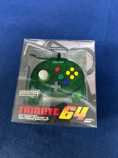 Manette Filaire Tribute 64 USB Verte RETRO-BIT pour Nintendo Switch, PC Windows