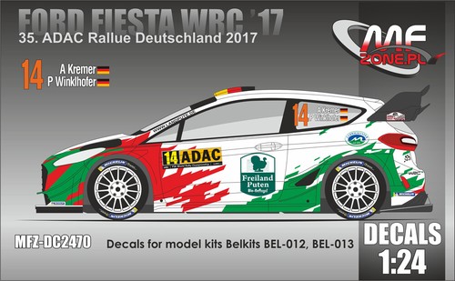 Decals ford fiesta - 1/24,