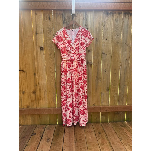 Ouges women red floral - women, maxi