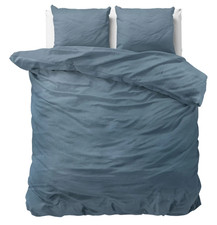 Housse de Couette+Taies d'oreiller 100% Coton 140-200-240x220 Set 2-3 pcs Bleu