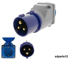Adaptateur Fiche Schuko Femelle - Prise CEE 230V 16A IP44 Camping-car Caravane