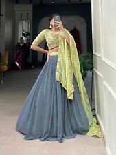 Indien Femme Lehenga Pakistanais Mariage Créateur Neuf Vêtement Bollywood Fête