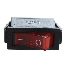 4X Interrupteur A Bascule ON OFF  Bipolaire 28X10mm 250V 15A ROUGE 5623