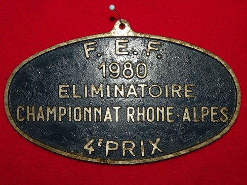 Ancienne plaque concours