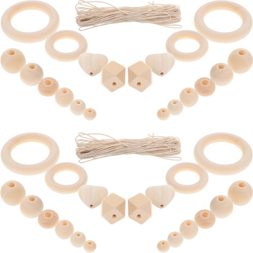 Ensemble perles en bois - ensemble,