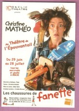 Christine MATHEO carte non postale SPECTACLE:"Les Chaussures de Fanette"/