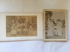 N741-Lot de Deux PHOTOGRAPHIES anciennes de famille à identifier