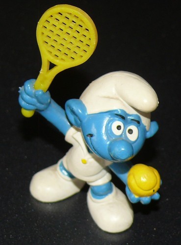 Figurine schtroumpf joueur - figurine,