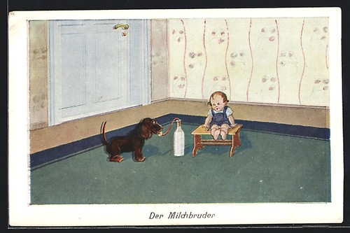 Carte postale artiste ad - d'artiste,