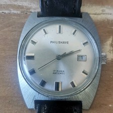 Vintage, Montre Homme Mécanique 17 Rubis Philishave Années 70 / Réf A122