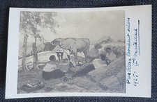 FERNAND MAILLAUD carte photo tableau prix Rosa Bonheur salon 1925 autographe