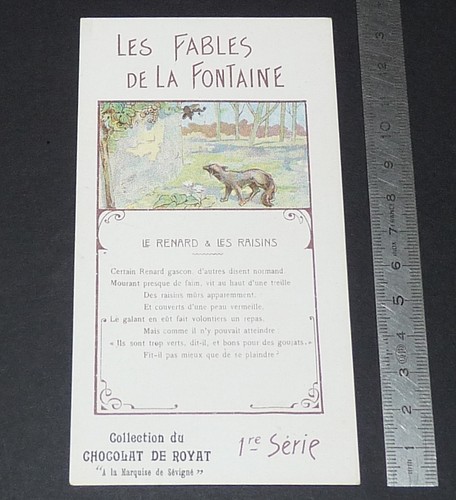 Cpa chocolat royat la - chocolat,