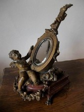 Miroir vanité chérubin Art Nouveau authentique Manodolin