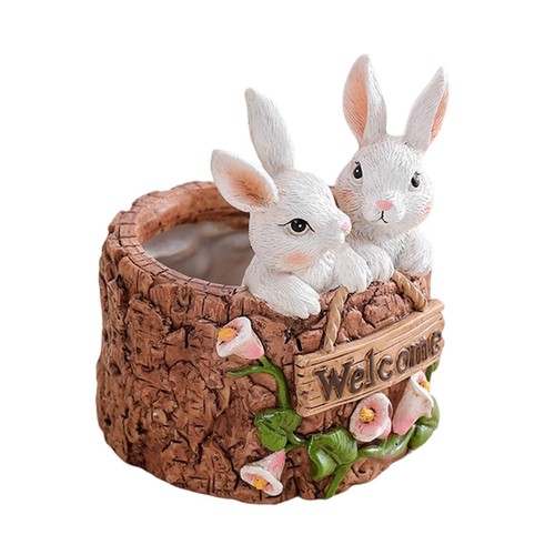Pot fleurs lapin en - pot,