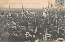 CPA 34 MANIFESTATIONS VITICOLES A BEZIERS LE DEPART AU CHAMP DE MARS