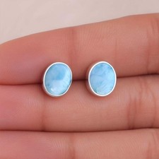 Larimar Stud Earring 925