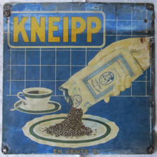KNEIPP Ancienne plaque tôle