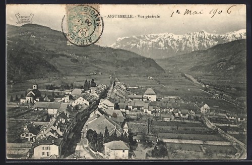 Cpa aiguebelle vue générale - vue,