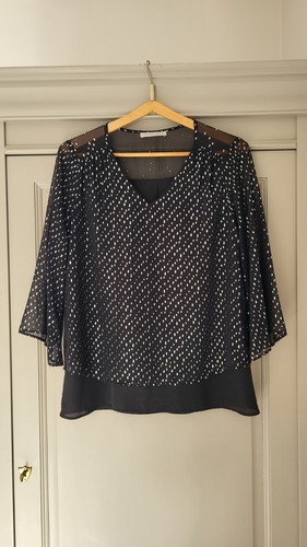Chemise blouse fluide noire - fluide,