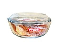 Casserole Pyrex En Verre Transparent 2,2 L Avec Couvercle 0,8 L