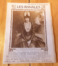 LES ANNALES N°2005 1921 Gabriel Nicolet Salon Art déco Russie Albert Londres