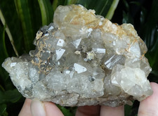 Quartz Vert & Galène 8x7cm France à identifier minéral collection pierre