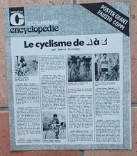 Encart Poster Encyclopédie MIROIR du CYCLISME N° 166 Fausto COPPI Janvier 1973