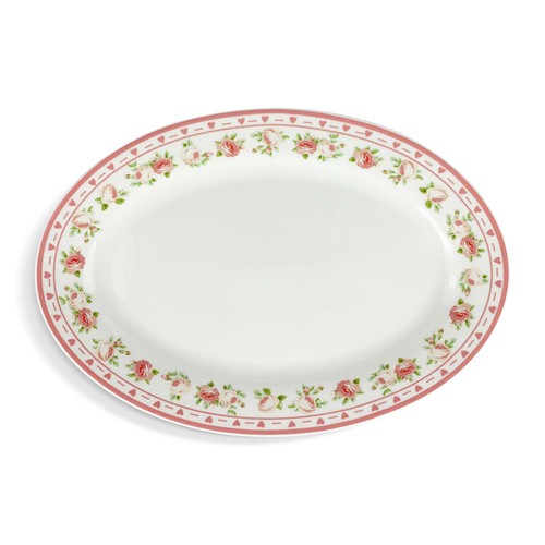 Plateau ovale porcelaine - plateau,