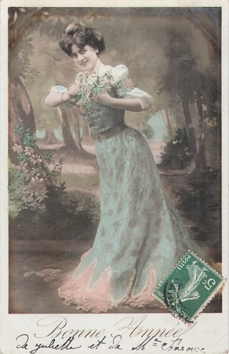 Bonne annee femme elegante - annee,