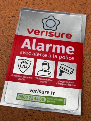 Autocollant verisure neuf - autocollant,