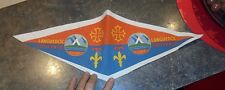 Ancien Fanion en Coton du CC de F Camping Club de France Languedoc Provence 