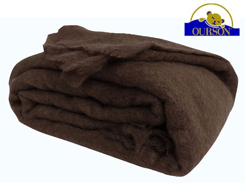 Couverture mohair ourson 320g