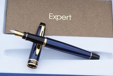 Unique stylo plume WATERMAN EXPERT métal laqué bleu "Sample"