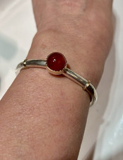 Lourd Bracelet Jonc Argent