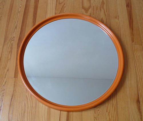 Grand miroir rond bois - rond, en