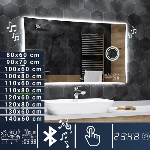 Miroir salle bain lumineux - bain,