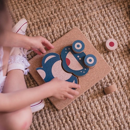 Puzzle grenouille liège - puzzle, en