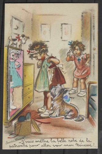 Carte postale germaine - carte,
