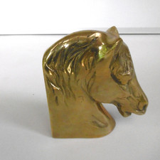 buste cheval bronze massif