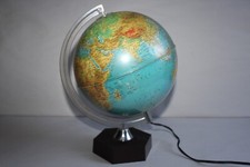 Lampe globe terrestre vintage
